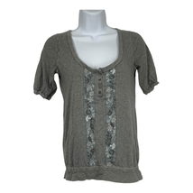 Abercrombie &amp; Fitch Junior Girls Short Sleeved Swoop Neck Blouse Size XL - £20.54 GBP