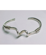 MEXICO MODERNIST STERLING Silver CUFF Vintage Bracelet - 16.1 grams heavy - £132.70 GBP