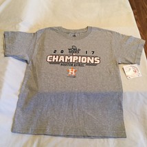 MLB Houston Astros shirt Size Youth 14 16  2017 World Series Champions gray boys - £12.90 GBP