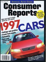 ORIGINAL Vintage 1997 Consumer Reports Magazine Cars Issue - £11.72 GBP