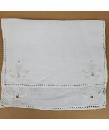 Vintage Crochet Dresser Doily Approx 17x11 Inch Ivory w/ Cutouts - €11,37 EUR