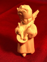 White Goebel Angel With Drum Mint - $19.99