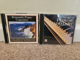 Lot of 2 Time Life Piano CDs: Romantic Piano Concertos (2 CD), Piano by Candle - £13.39 GBP