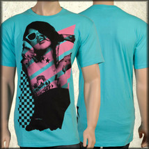 Rock Icon Lady Luck Sexy Tattoo Punk Pop Rap Music Celebrity Mens T-Shirt Blue - £24.93 GBP