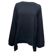 Mm6 Maison Martin Margiela Pleated Panel Sweatshirt In Cotton Women Black L - £123.80 GBP