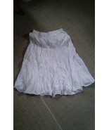015 Womens White Flair Skirt Elastic Waist - £8.00 GBP