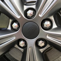 2013-2020 Ford Fusion Solid Black Wheel Center Cap Decals (Matte Black) - $10.99