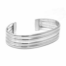 Global Crafts Handcrafted Taxco Alpaca Silver Four-Bar Cuff Bracelet, from Mexic - £41.95 GBP
