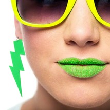 Ride the Neon Green Lightning Earrings - £9.24 GBP