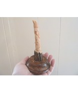 EAGLE-1 TOTEM Eagle Grizzly bear fish shed ANTLER figurine Bali detailed... - $124.11 CAD