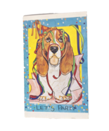 Postcard Lets Party Basset Hound Dog Shelter North Shore Animal League C... - $6.83 CAD