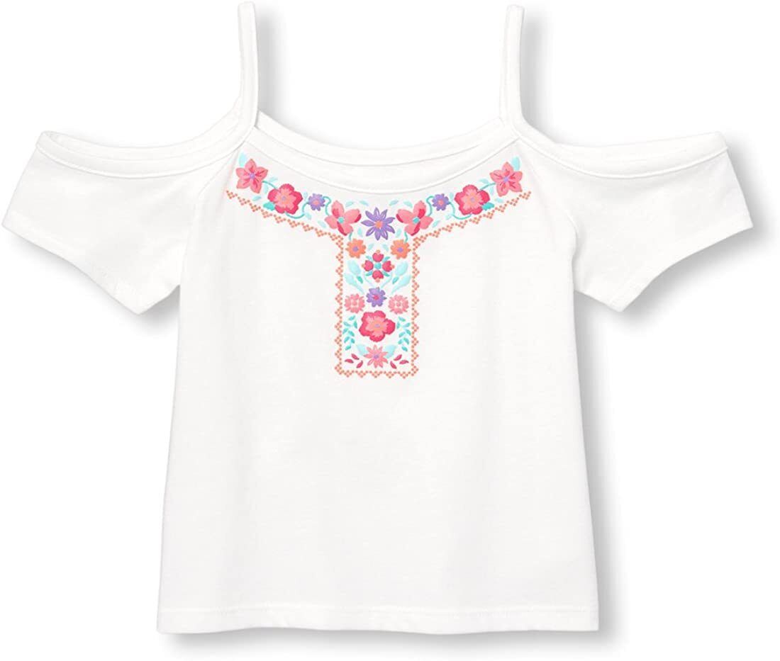 The Children's Place Baby Girls' Cold Shoulder Tank Top, AEGEAN SEA, 4T - $9.99