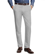 Brooks Brothers Men&#39;s Clark Linen Cotton Fit Chino Pants, Grey 33W x 30L... - £31.58 GBP