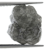 BIG Raw Grey Color 7.55 Carat Natural Raw Loose Rough Uncut Raw Diamond - £110.72 GBP