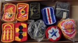 U.S. ARMY PATCHES FULL COLOR DEALER LOT 200 PATCHLES 10 PACKS OF 20 PATC... - $118.80