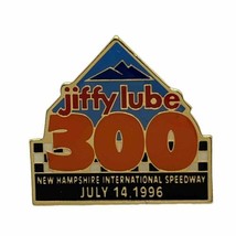 1996 Jiffy Lube 300 Loudon New Hampshire NASCAR Racing Enamel Lapel Hat Pin - £6.23 GBP