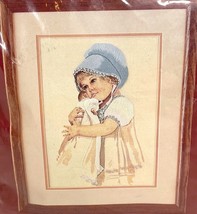Vintage Needle Treasures Kit Betsy Jan Hagara Crewel Embroidery 1979 Girl Doll - $15.83
