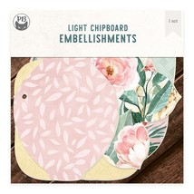 P13 Light Chipboard Album Base With Papers 6&quot;X6&quot;-Mix and Match, Floweris... - $15.20