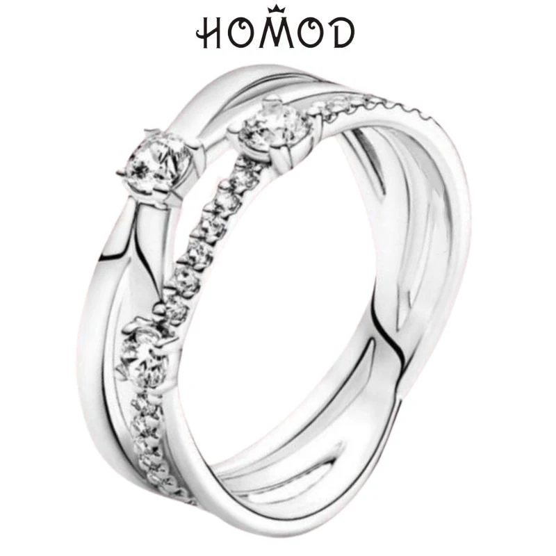 Play Heart Shape Zirconia Ring Fashion Wedding Jewelry for Woman Heart Female Ri - £23.25 GBP
