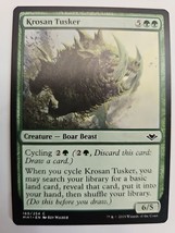 MTG Magic The Gathering Krosan Tusker Creature Boar Beast Card Green Modern Hori - $5.76