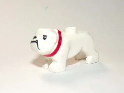 PAPBRIKS Buldog White Animal Custom Minifigure! - $3.50