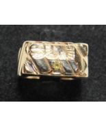 14k Yellow Gold SUN Sunoco Oil Gas Company Band Sz 7.75 Ring OC Tanner 9.6g - $1,218.61 CAD