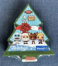 Funko Pocket POP! 4-Pack Rudolph Bumble Hermey Santa Christmas Set Walma... - £16.01 GBP