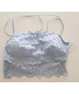 Tranquil &amp; True Womens Size 1X Lace Bralette Double Strap Padded Blue Bra - $20.69 CAD