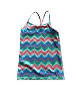 Ivivva Girls By Lululemon Power Y back Chevron Pattern Multicolor Tank T... - $220.65 MXN
