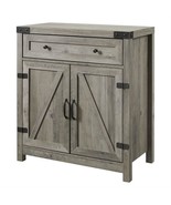 Rustic Farmhouse Barn Door Accent Storage Cabinet Grey Wash - $8,480.99 MXN