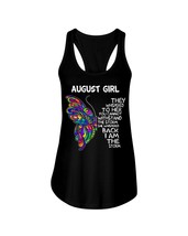 Colorful Butterfly Tank Tops August Girl I Am The Storm Birthday Women Top - £15.65 GBP