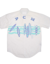 Vintage Pacific Coast Highway Shirt Mens S Beach Surf Short Sleeve PCH - £30.80 GBP