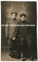 RPPC 1900&#39;s Two Young Pals, One missing arm - Nashville Violet Studio  - Named - £13.45 GBP