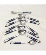 St Nicholas Square Snow Friends Teaspoons Christmas 6 3/4&quot; Lot of 12 Xmas - $36.59 CAD