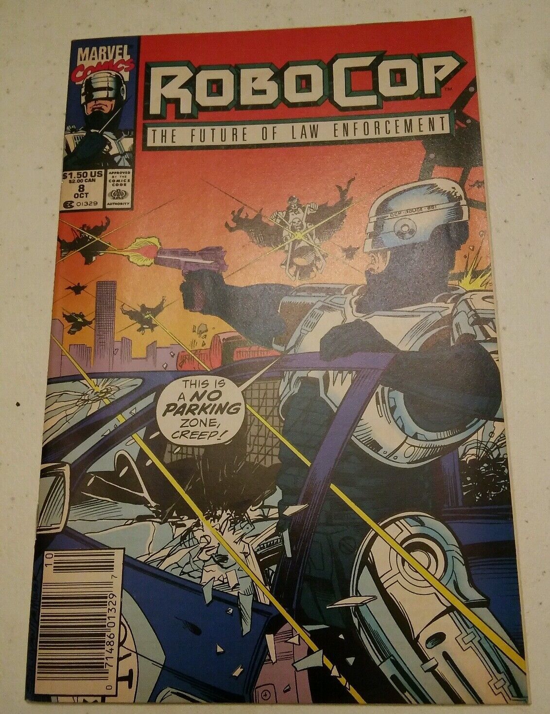 000 Vintage Marvel Comic book Robocop Vol 1 No. 8 October 1990 Gangbuster - $8.99