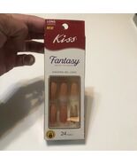 Kiss Fantasy Gel Look Ready to Wear Nails FDFNS02 Color Seductive Pack o... - $12.60 CAD