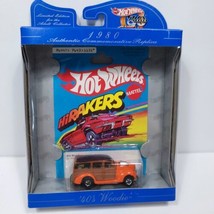Hot Wheels 1980 Authentic Commemorative Replica &#39;40s Woodie HiRAKERS NEW 30 Year - £13.97 GBP
