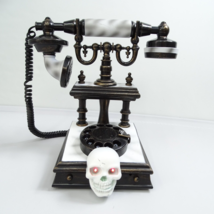 Gemmy Halloween Animated Spooky Talking Victorian Telephone Rotary Phone Prop - £22.40 GBP