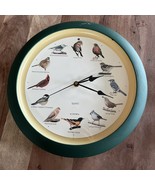 The Original Singing Bird Hanging Wall Sound Clock, 13 Inch, Green Works... - $19.10