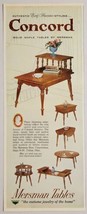 1959 Print Ad Concord Solid Maple Tables Mersman Bros. Corp Celina,Ohio - £13.90 GBP