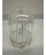 Hofbauer Crystal Bird in Domed Cage Glass Figurine Germany Byrdes Collec... - $39.51