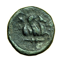Ancient Greek Coin Lampsakos Mysia AE11mm Crested Helmet / Pegasus 00929 - $33.29
