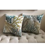 Set of two Seaweed Accent Pillows for sofas, loveseats Home Decor 18x18 - €51,19 EUR