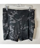 Avia Women’s Classic Black Camo 7” Inseam Bike Shorts Size XL - $17.81