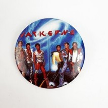 Vintage Jackson 5  Victory Tour 1984 Button Pinback 80s Concert Pin 1.5”... - $14.99