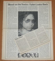 BOB DYLAN Blood on the Tracks : Dylan Looks Back 1974 Rolling Stone Article - £6.71 GBP