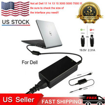 45W Ac Charger Adapter For Dell Inspiron 11 13 14 15 3000 5000 7000 Series Us - £18.32 GBP