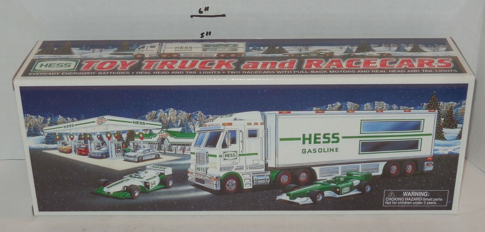 Primary image for 2003 Hess TOY TRUCK AND RACERCARS NIB New In BOX