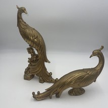 Vintage Syroco Gold Gilt Pheasant/Peacok Sculptures - £62.72 GBP