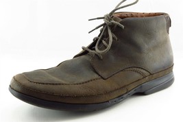 Clarks Boots Sz 12 M Brown Almond Toe Paddock Leather Men - £19.72 GBP